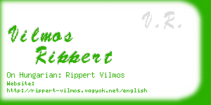 vilmos rippert business card